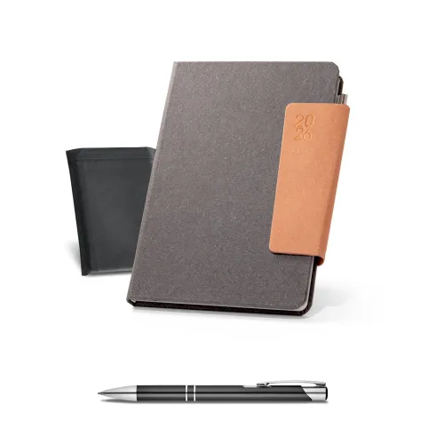 TAGORE B5. Agenda B5 em pele reciclada-66217