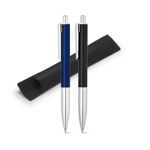 ALPS. Esferográfica em alumínio com escrita em preto-91333