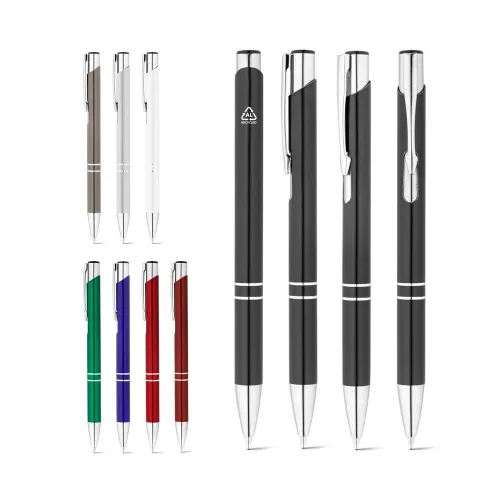 RE-BETA. Esferográfica em alumínio 100% reciclado com escrita em azul-91777