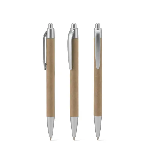 VILAÇA. Esferográfica em papel 100% reciclado e pormenores em ABS 100% reciclado com escrita em azul-91978