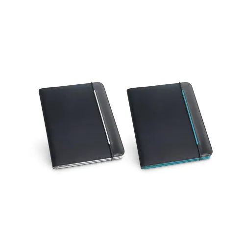 FITZGERALD. Pasta A4 em c. sintético e 800D com o interior em microfibra e bloco de 40 páginas pautadas-92040