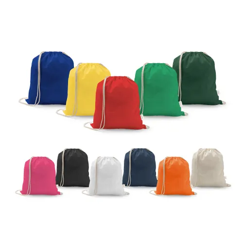 ISTANBUL. Sacola tipo mochila em 70% algodão reciclado e 30% poliéster reciclado (140 g/m²) sem tingimento-92083