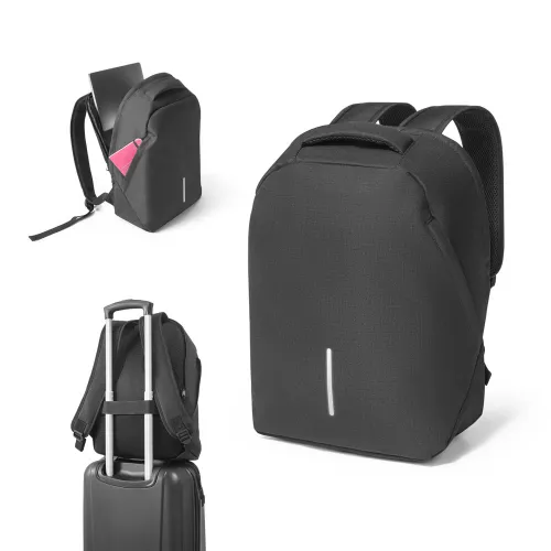 AUCKLAND. Mochila com sistema antiroubo para notebook 15 6 em 600D e ripstop 17 L-92336