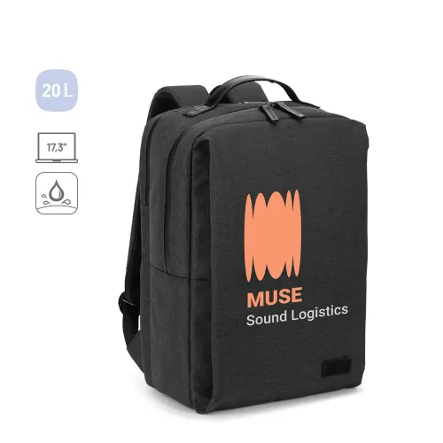GLASGOW. Mochila para notebook (17 3 ) em poliéster reciclado de alta densidade 600D (20L)-92542
