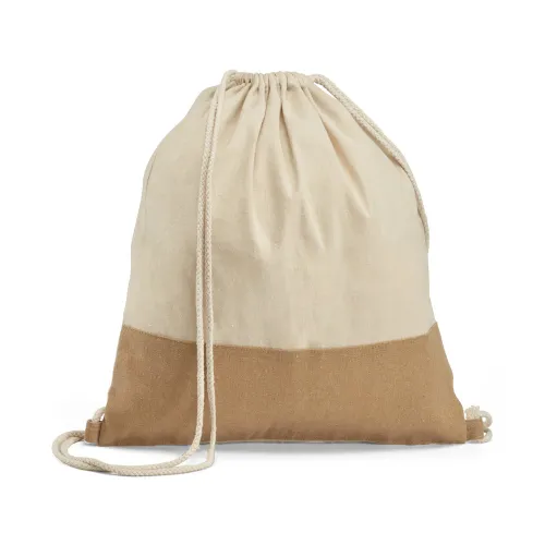 SABLON. Sacola tipo mochila 100% algodão (160 g/m²)-92919