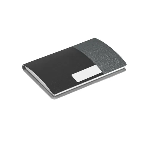 Kit de porta cartões e chaveiro de couro Personalizado CINZA CLARO-93314-CZC