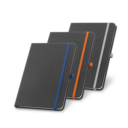 RUIZ. Caderno A6 de capa dura em c.sintético com 160 páginas pautadas-93722