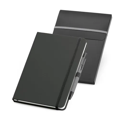 SHAW. Conjunto de caderno A5 e esferográfica-93795