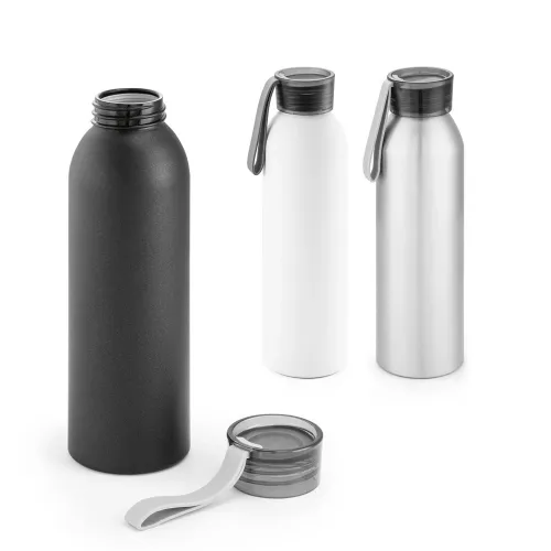 RIO. Squeeze em alumínio, com tampa em PP e tira em silicone 660 mL-94059