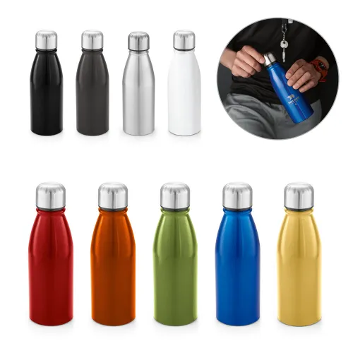 BEANE. Squeeze em alumínio com tampa em aço inox 500 mL-94063