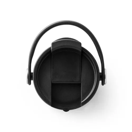 LAVER. Garrafa em aço inox e bambu de parede dupla térmica, isolada a vácuo 440 mL-94257