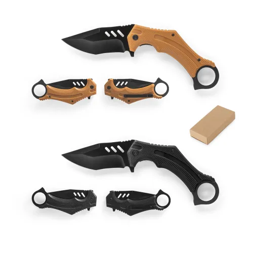 LIAM. Canivete dobrável em aço inox e cabo em plástico-94360