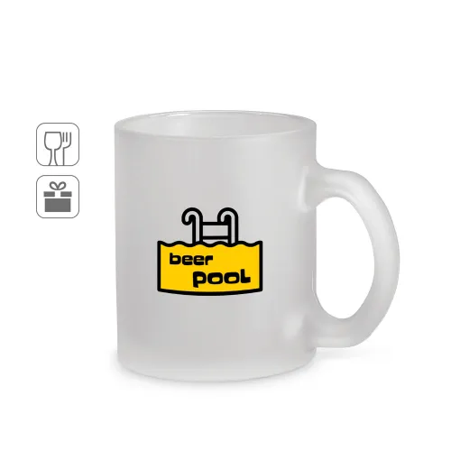 KENNY M. Caneca em vidro com efeito fosco (530 mL)-94398