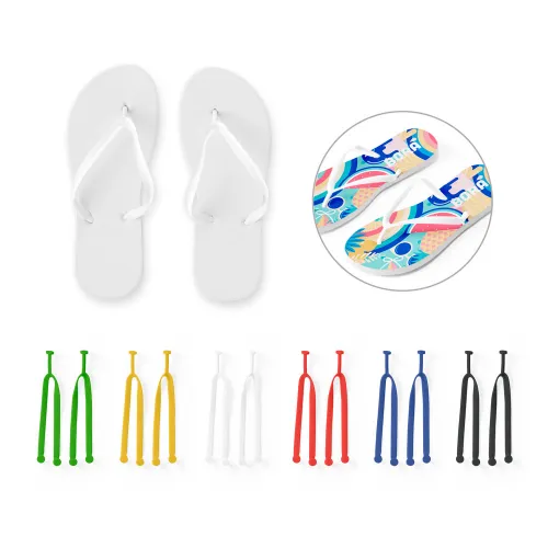 BALI P / M. Chinelos com sola em EVA e totalmente personalizável em sublimação e tira em PVC-95082