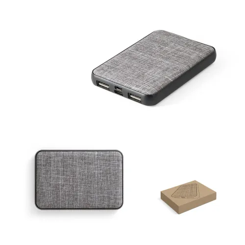 RENEWAL BATTERY. Bateria portátil em PET 100% reciclado (100% rPET)-97094