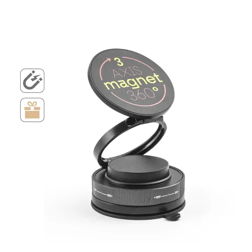 KEPLER. Suporte magnético para celular com sistema de fixação em vácuo para superfícies lisas e não lisas (rotação de 360º)-97218