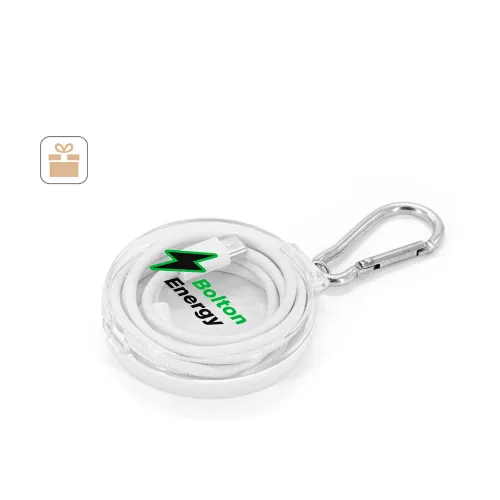JEMISON. Cabo simples USB-C para USB-C com cordão entrelaçado (60W)-97222