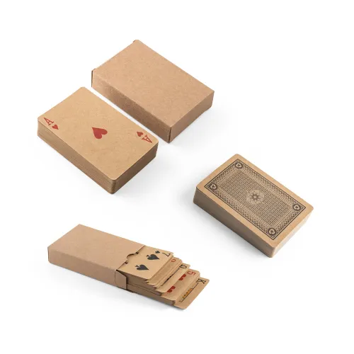 FISCHER. Baralho de 54 cartas clássicas em papel kraft-98149