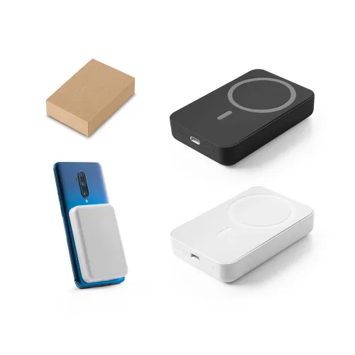 AMPERE 10. Bateria portátil em ABS 100% reciclado e bateria em lítio com capacidade de 10 000 mAh-97167