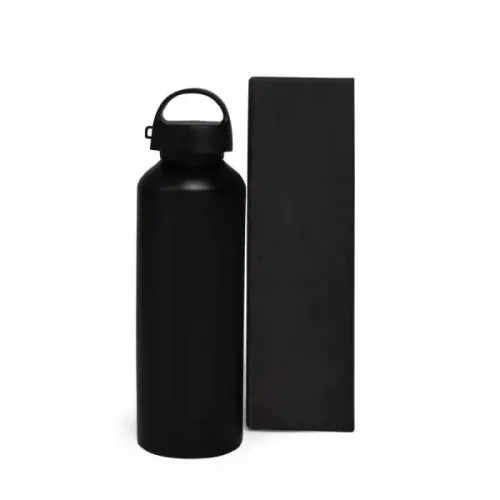 GARRAFA EM ALUMÍNIO PRETO - 600 ML-AS-00611