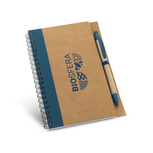ASIMOV. Caderno B6 espiral de capa dura em cartão, com páginas lisas recicladas-93715