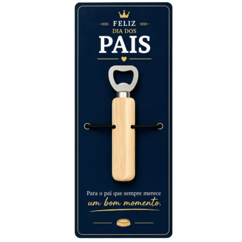 Abridor de Garrafa em Madeira Personalizado para Dia dos Pais-01303