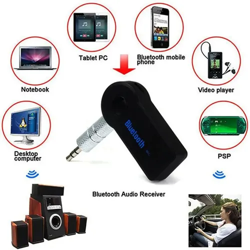 Adaptador Bluetooth Veicular P2 Receptor Conversor P/ Carro-LN567UT131496
