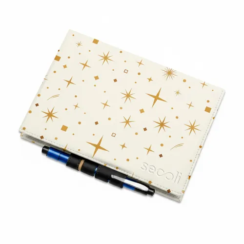 Agenda Fichário Capa PU com Porta Caneta e Bolsos Internos-AGE-806