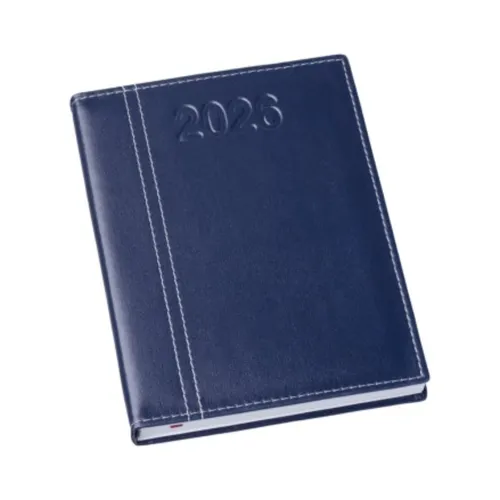 Agenda Lisa Azul com Costura-AFK-770107