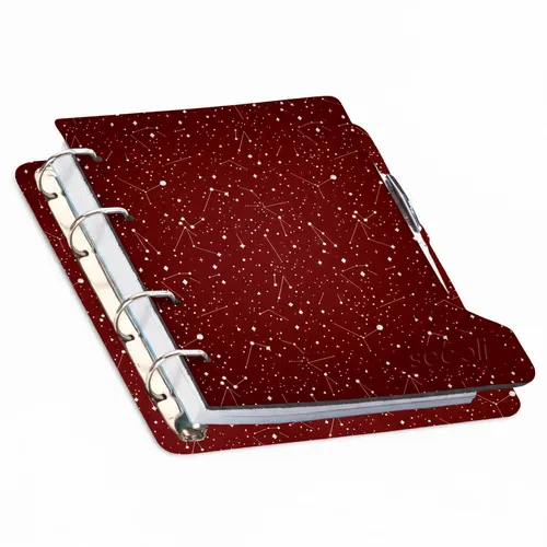 Agenda Refilável em Argolas com Capa PU e Recorte na Lombada-AGE-820