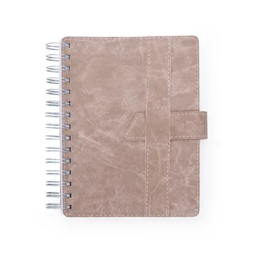 #Agenda Wire-o com Fecho e Suporte para Caneta-13693-CRE