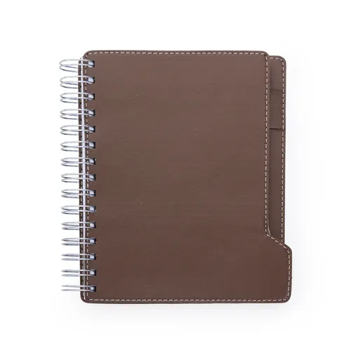 #Agenda Wire-o com Suporte para Caneta-13118-MARROM #Agenda Wire-o com Suporte para Caneta-13118-MARROM