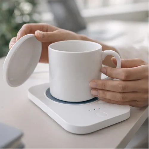 Aquecedor de Caneca com Carregador Wireless 15W Personalizado-BG187