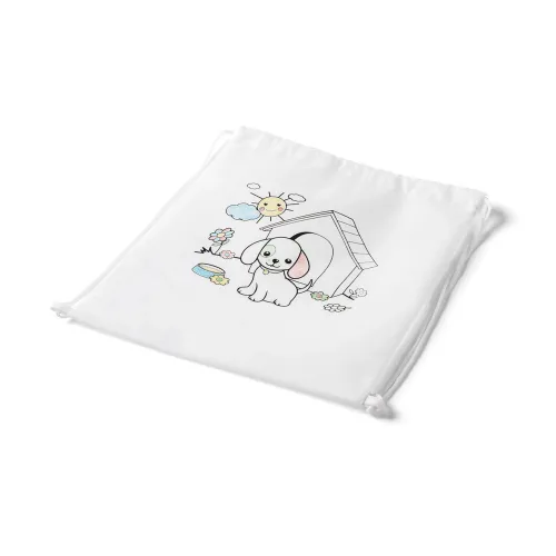 BALOO. Sacola tipo mochila para colorir em non-woven (80 g/m²)-52619