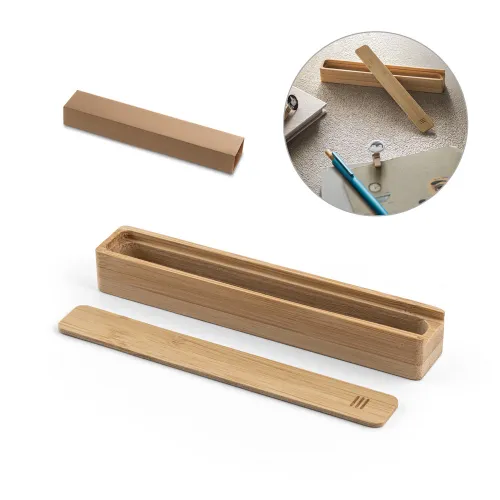 BAMBOX. Estojo em bambu natural para 1 esferográfica-93584