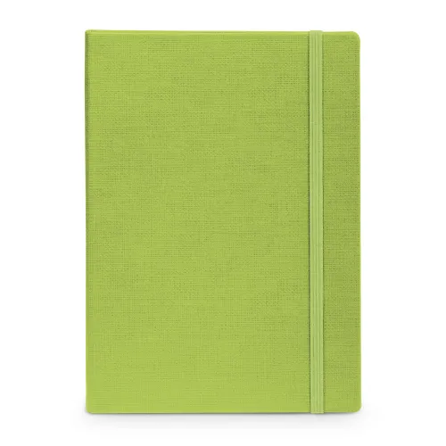 BERGSON. Caderno capa dura em cartão e em PU térmico VERDE CLARO-93736-VDC