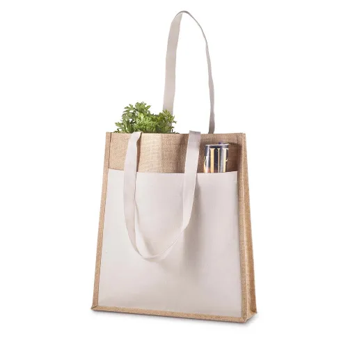 Sacola em Juta 360g/m² (41x35x10cm)-BJT003P