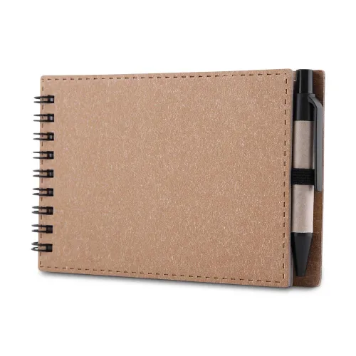 Mini Caderno A6 de anotações com caneta-BL048P