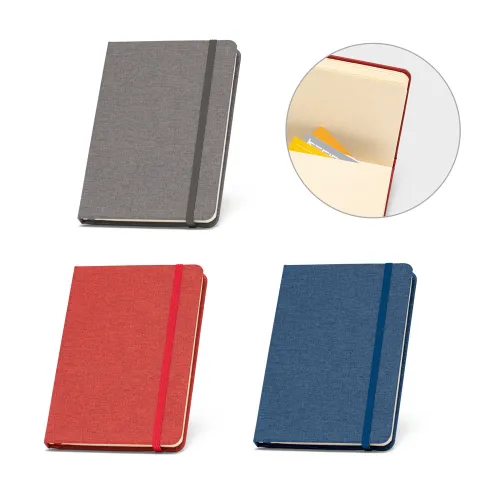 BOYD II. Caderno A5 de capa dura em PET 100% reciclado com 192 páginas pautadas-53630