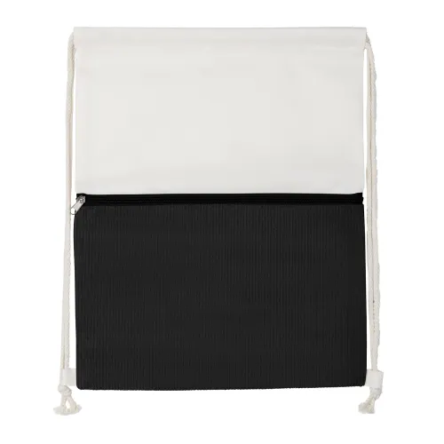 Sacola/Mochila em poliéster e veludo (41x34,4cm)-BP0003