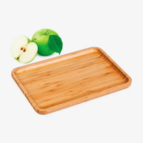 BANDEJA EM BAMBU PARA SERVIR - 28X20CM-BT-02823