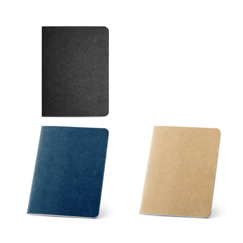 BULFINCH. Caderno B7 de capa flexível em cartão kraft reciclado com 60 páginas lisas recicladas-93461