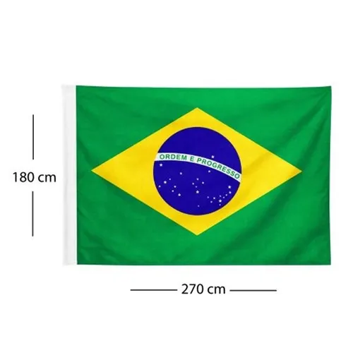 Bandeira do Brasil 270x180cm de Poliéster-Bandeira003