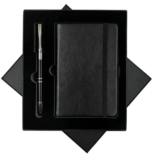 Bloco De Anotação + Caneta + Caixa.-A6-P + 9997B + BOX.