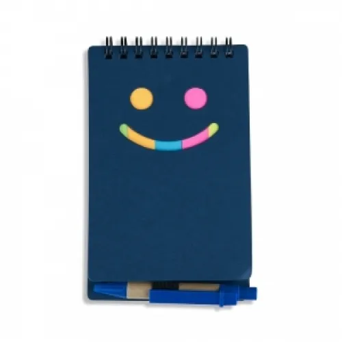 #Bloco de Anotações com Autoadesivos e Caneta-14309-AZU #Bloco de Anotações com Autoadesivos e Caneta-14309-AZU