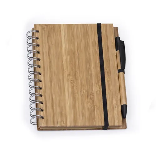 #Bloco de Anotação com Caneta Bambu-P@12694-BAMBU