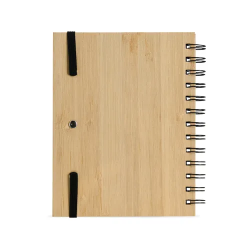 Caderneta em Bambu com Caneta-ACT18748