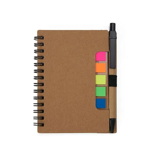 Bloco de Anotações Ecológico com Autoadesivos e Caneta-14609