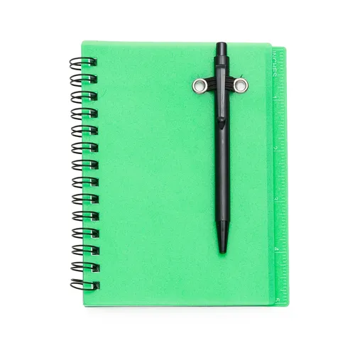 #Bloco de Anotações com Caneta e Régua-P@12635