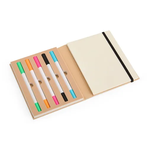 Bloco de Anotações com 5 Canetas-19038